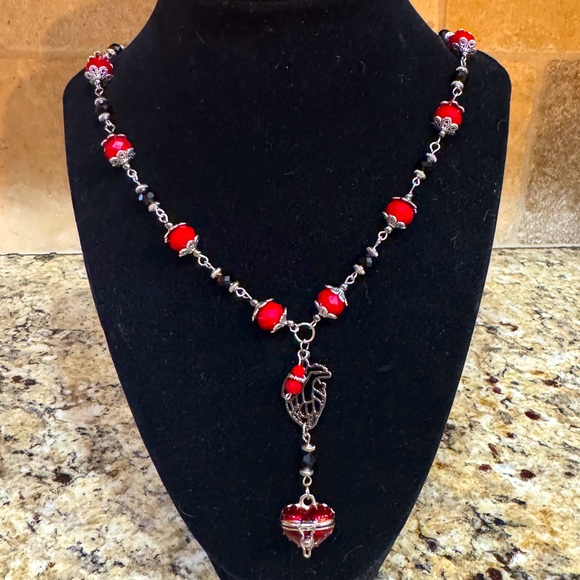 Handmade Open Heart Necklace - Picture 1 of 6
